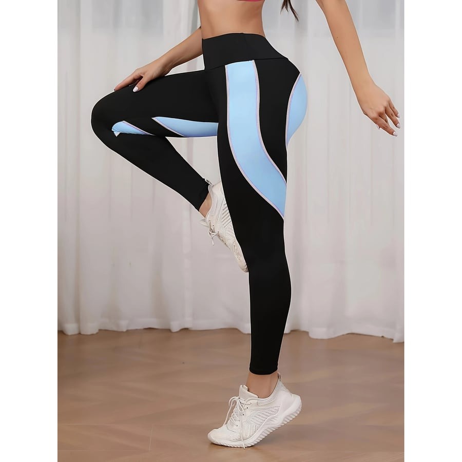 Color Splice Hip Lifting Yoga Leggings