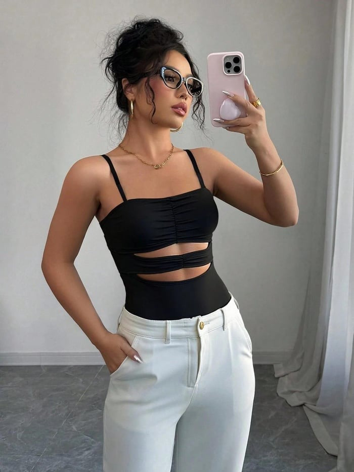 Sexy Hollow Out Camisole Top