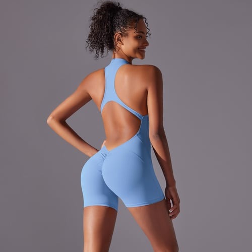 Sexy Halter Backless Hip-lifting Yoga Jumpsuit