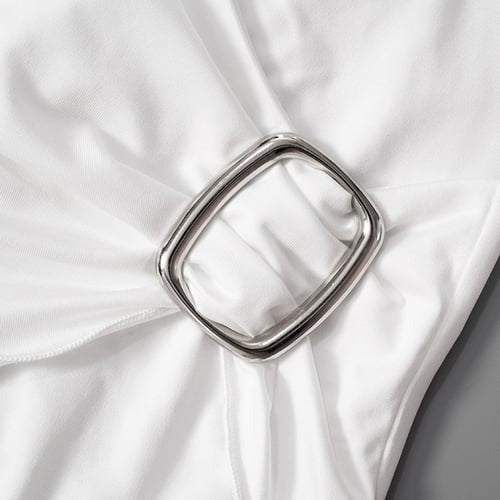 Sexy V-neck Halter Neck Cross Solid Color Top