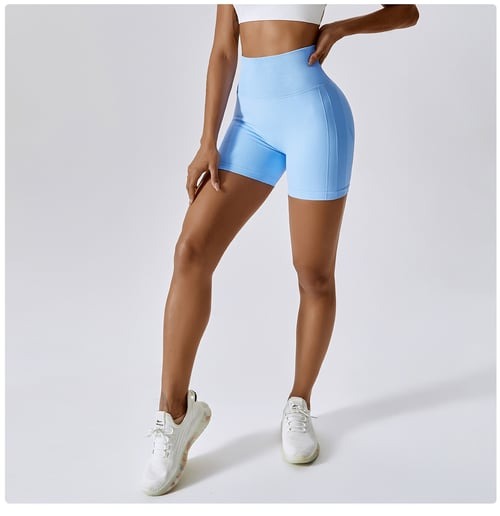 BREEHER Women High Waist Hip Lift Quick Dry Shorts