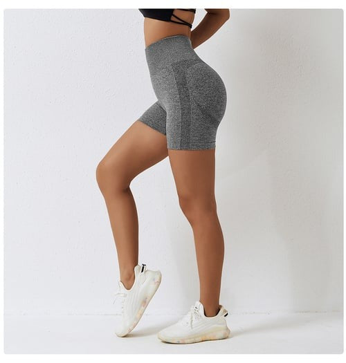 BREEHER Women High Waist Hip Lift Quick Dry Shorts