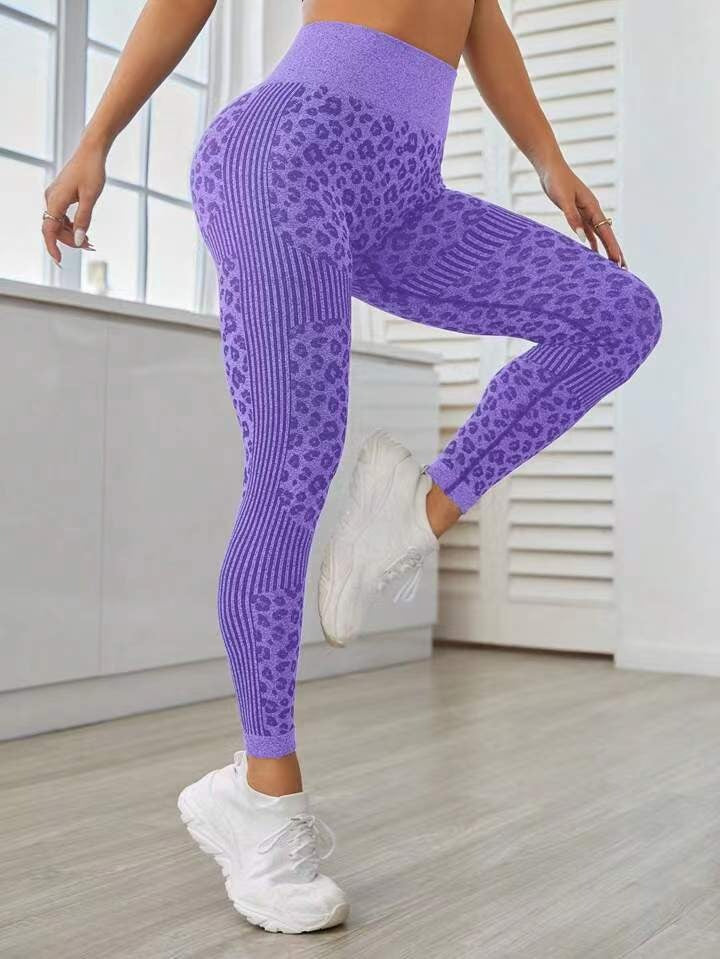 BREEHER Leopard High Waist Hip Lifting Leggings