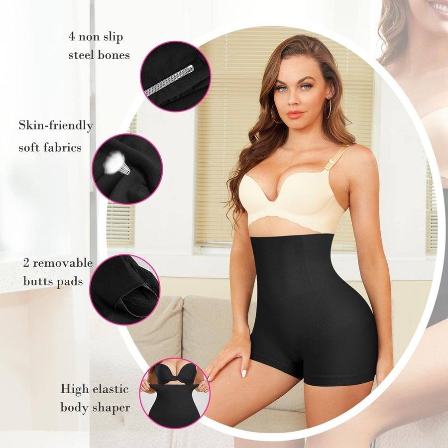 Seamless High Waisted Sculpting Tummy Control Butt Lifter Shorts