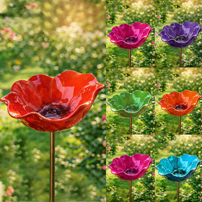 🔥Last Day 55% OFF 🔥 Colorful Metal Flower Stake for Birds, Bees & Butterflies
