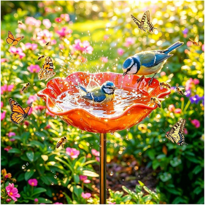 🔥Last Day 55% OFF 🔥 Colorful Metal Flower Stake for Birds, Bees & Butterflies