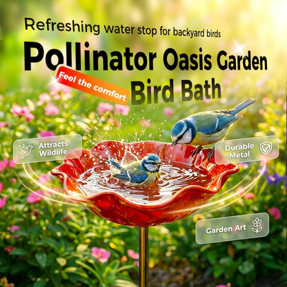 🔥Last Day 55% OFF 🔥 Colorful Metal Flower Stake for Birds, Bees & Butterflies