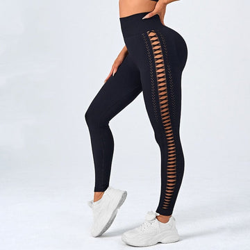 BREEHER Hollow Out Hip Lifting Leggings