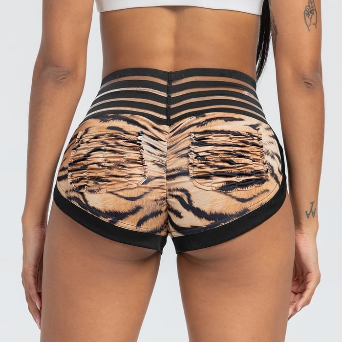 BREESHE Tiger pattern Ultra Short shorts