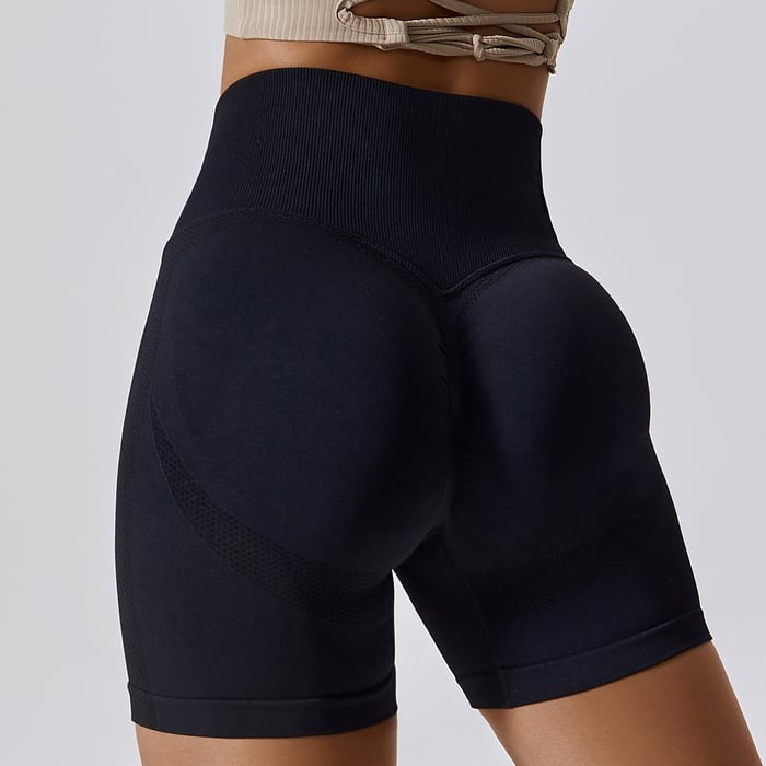 BREEHER Women High Waist Hip Lift Quick Dry Shorts