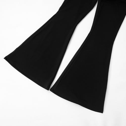 Sexy Lapel Front Zipper Flares Jumpsuit