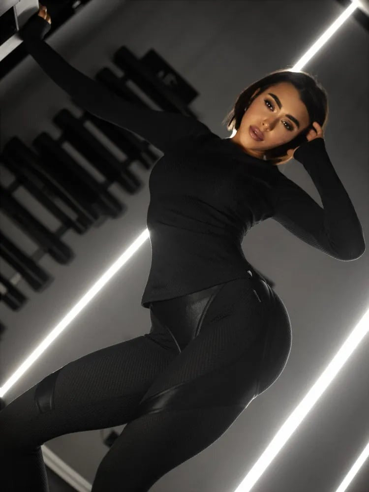 BREEHER Sexy Stitching Hip Lift Yoga Leggings