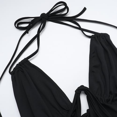 Sexy Suspender Deep V-neck Strappy Hollow Jumpsuit