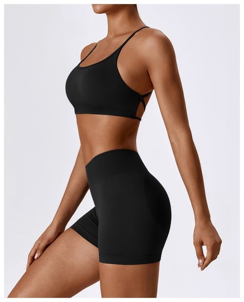BREEHER Cross Straps Seamless Quick Drying Sports Bras