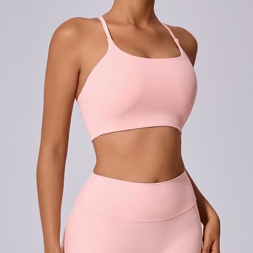 BREEHER Cross Straps Quick Drying Sports Bras