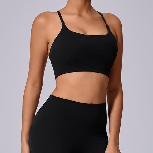 BREEHER Cross Straps Quick Drying Sports Bras