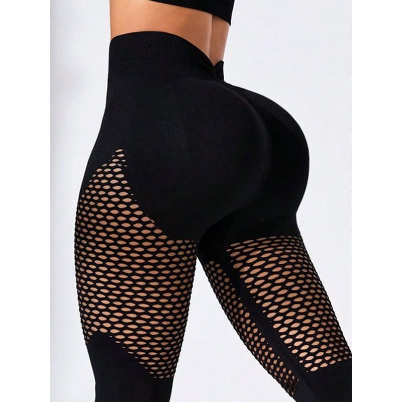 Mesh Splicing Quick Drying Leggings