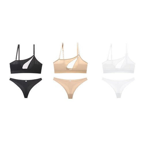Female Sexy Mesh Splice Sports Bras Set