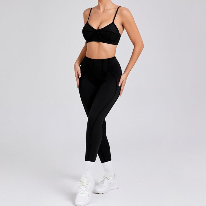 BREEHER Female Sexy Two Piece Set Sports Suits
