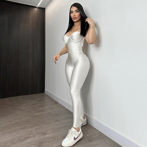 Sexy Tube Top Hip-lifting One Piece Jumpsuit
