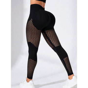 Mesh Splicing Quick Drying Leggings