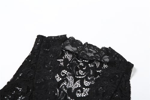Sexy Lace See-through Deep N Hollow Jumpsuit