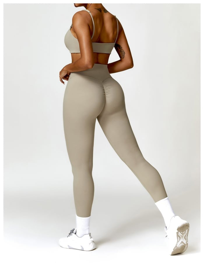 BREEHER Vest Leggings Two Piece Set Sports Suits