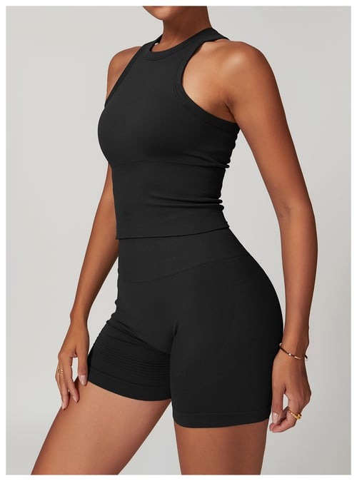 BREEHER Tank Top Ribbed Seamless Sports Bras