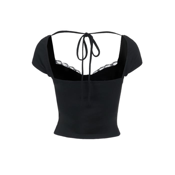 Sexy Lace Backless Tops