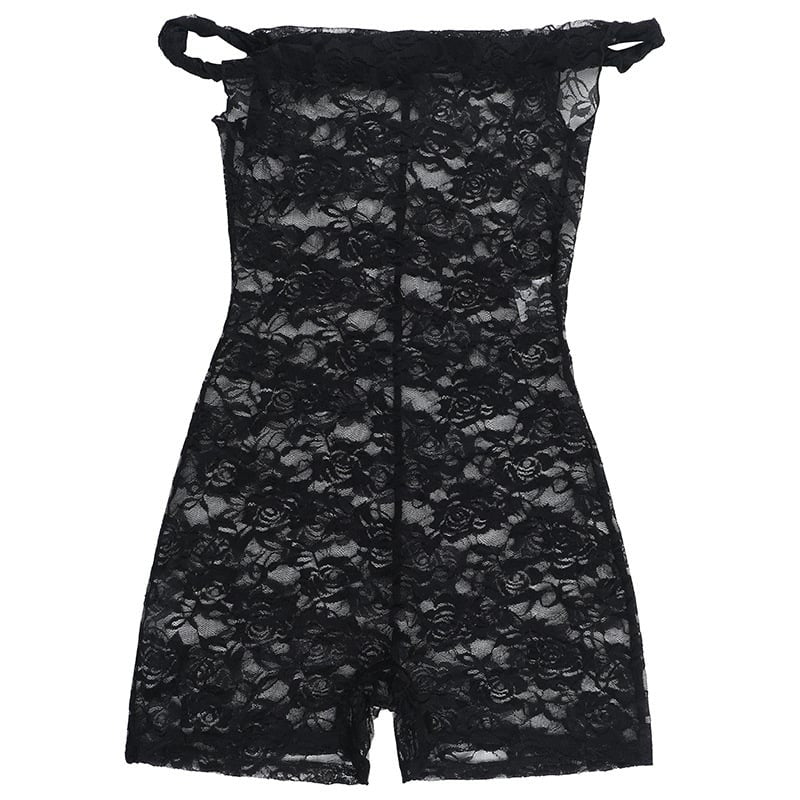 Extra Sexy Lace Black Badysuit