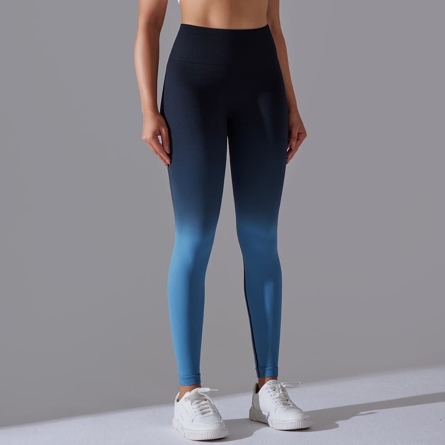 Gradient Color Quick Drying Hip Lifting Leggings