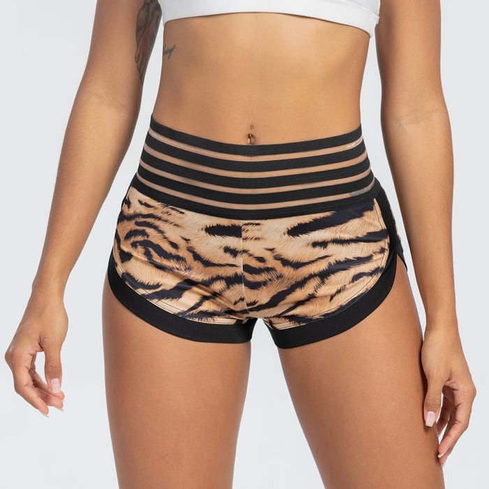 BREESHE Tiger pattern Ultra Short shorts