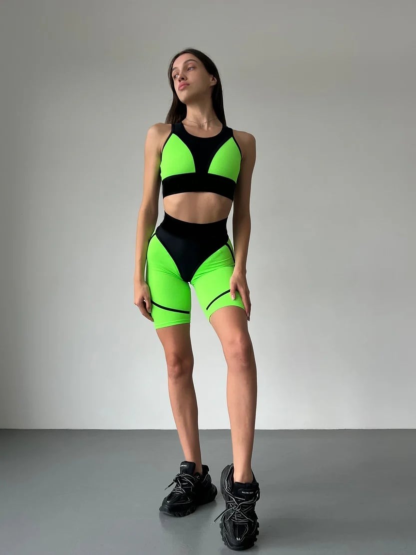 Sexy Mesh Stitching Hip Lift Yoga Shorts