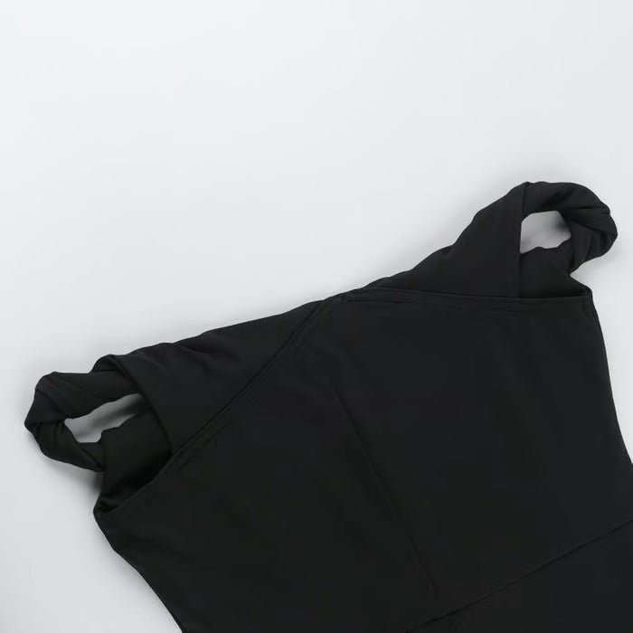 Sexy Twisted One Shoulder Solid Color Jumpsuit
