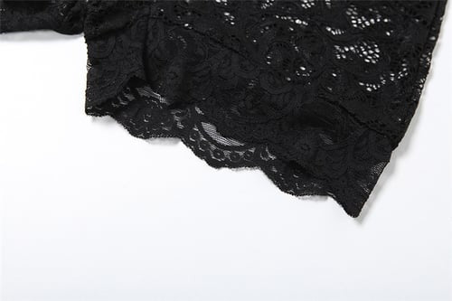 Sexy Lace See-through Deep N Hollow Jumpsuit
