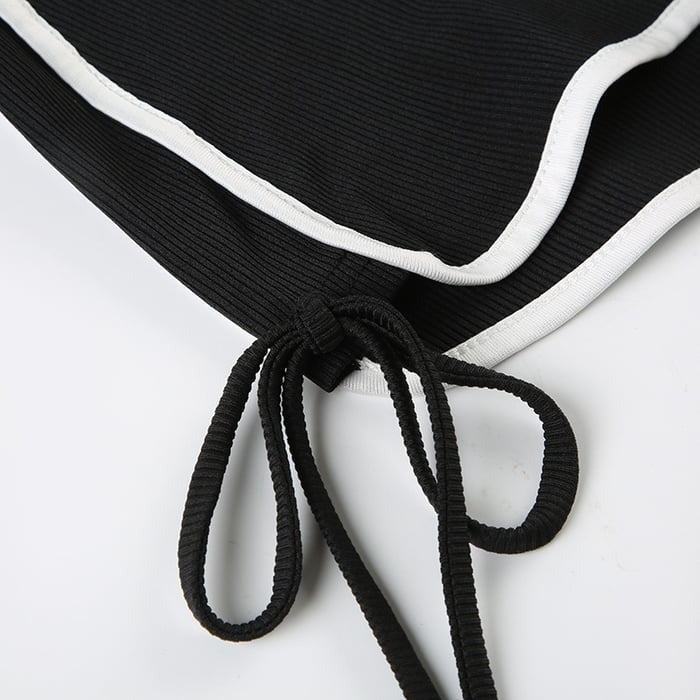 Female Sexy Drawstring Hip-lift Spandex Gym Booty Shorts
