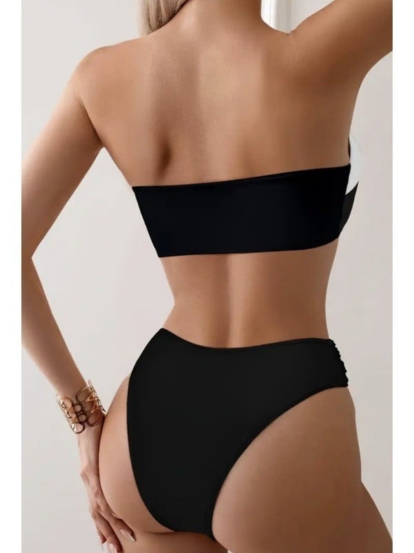 Sexy Color Blocking Bikini Swimsuit