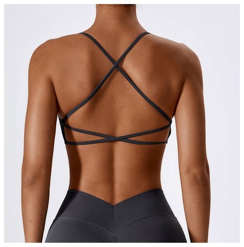 BREEHER Cross Straps Seamless Quick Drying Sports Bras