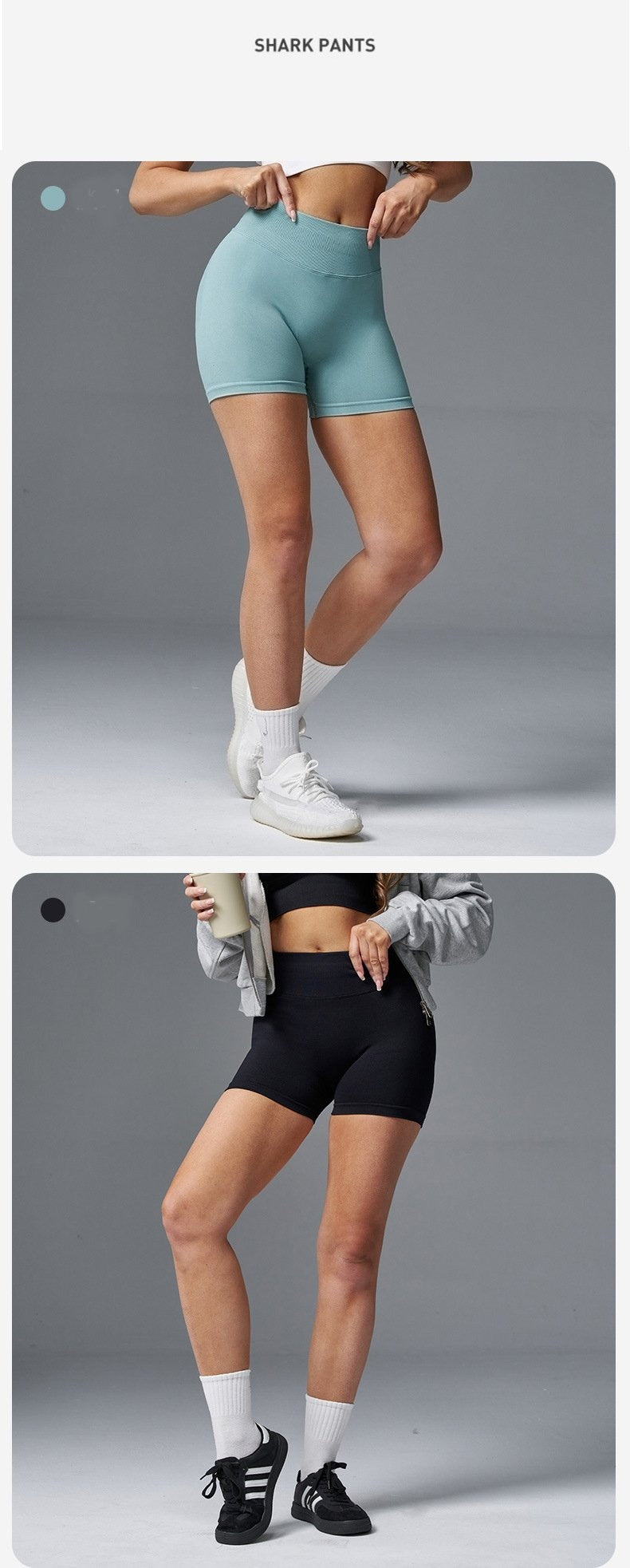 Colorful Splice Hip Lifting Yoga Shorts