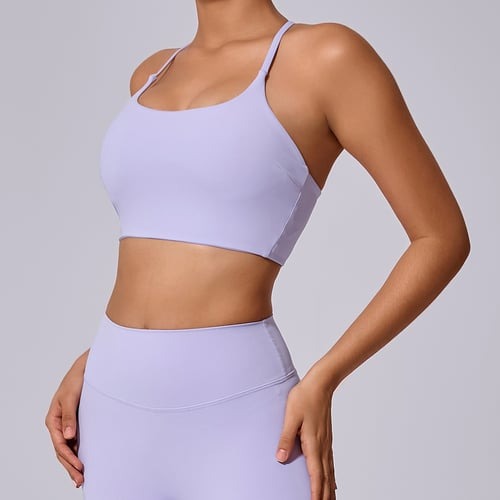 BREEHER Cross Straps Quick Drying Sports Bras