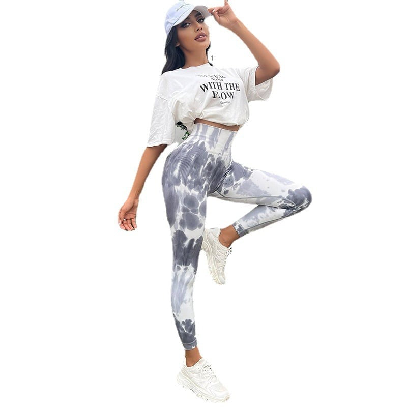 BREEHER Gradient High Waist Shaping Hip Lifting Leggings
