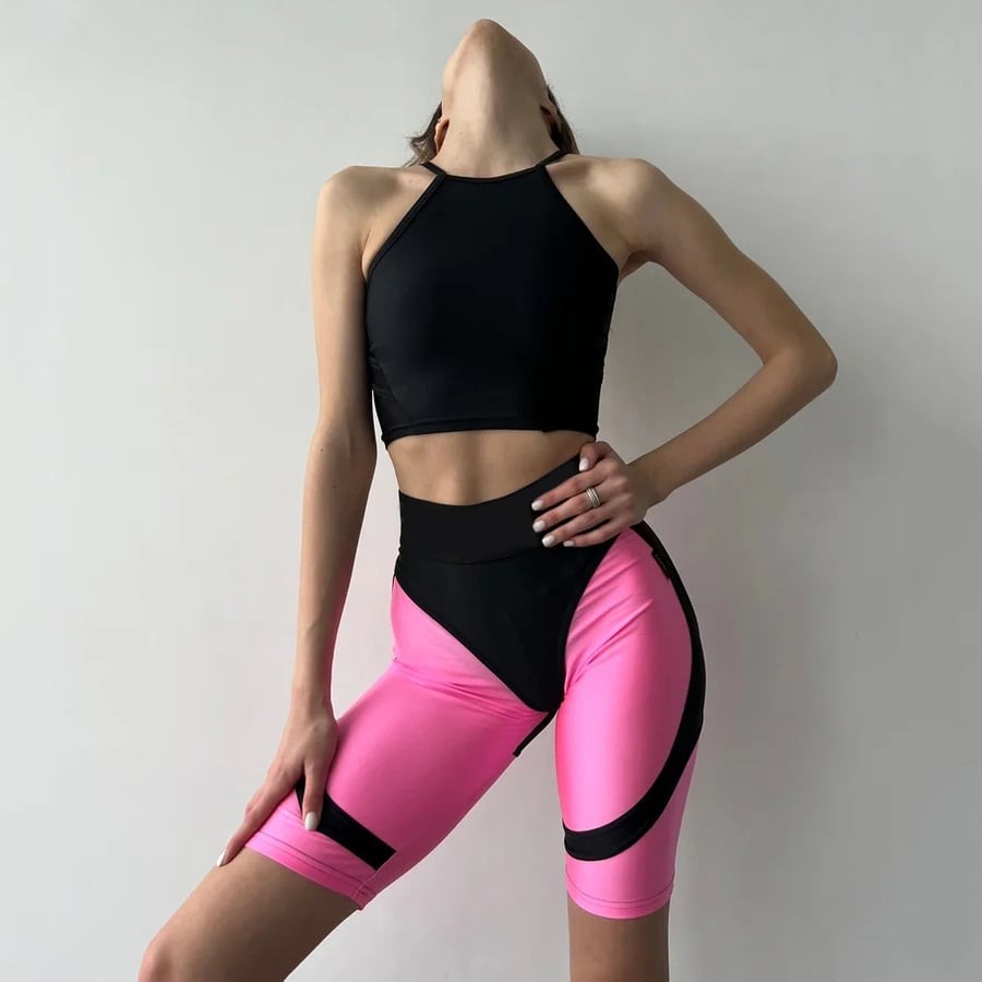 Super Nuts Push-Up Stitching Peach Hip Lifting Shorts