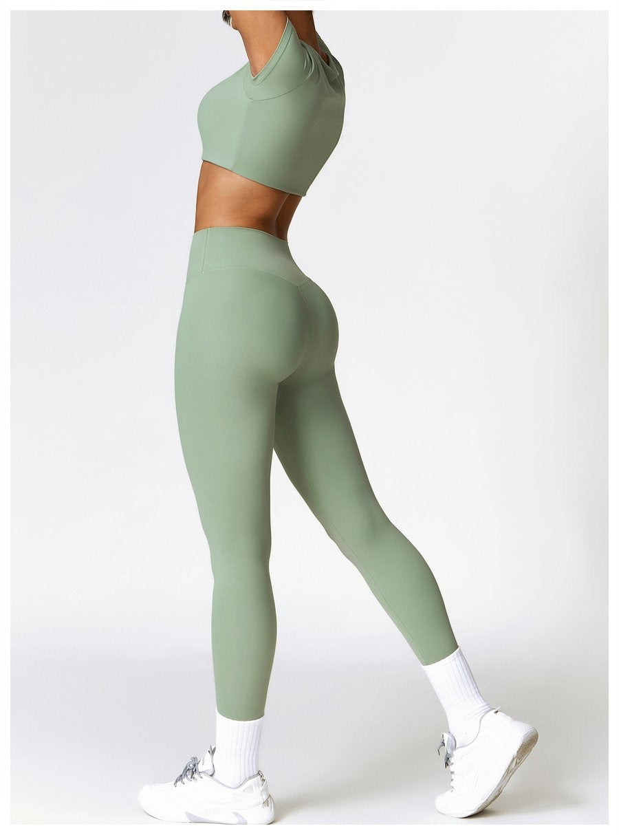 BREEHER Highly Elastic Quick Drying Hip Lifting Leggings