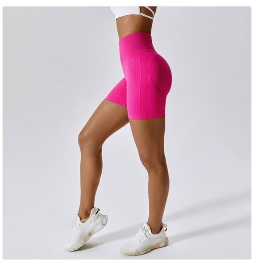 BREEHER Women High Waist Hip Lift Quick Dry Shorts