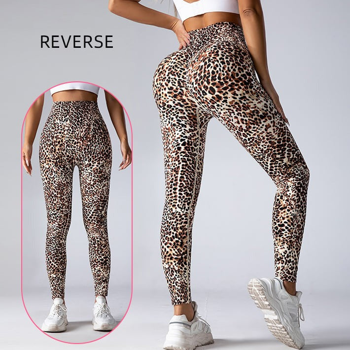 Sexy Leopard Printed Hip-Lifting Yoga Leggings