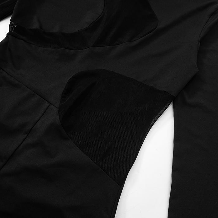 Sexy Mesh Stitching See-through One Piece Jumpsuit
