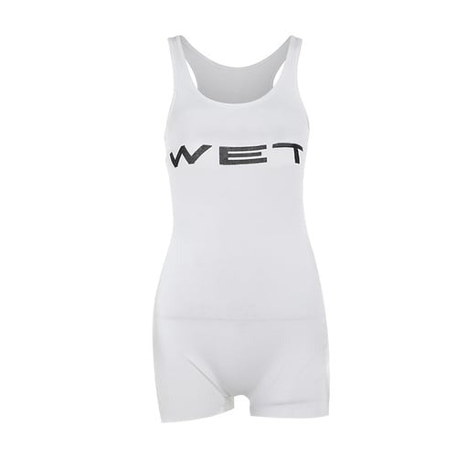 Sexy Letter Printed Jumpsuit