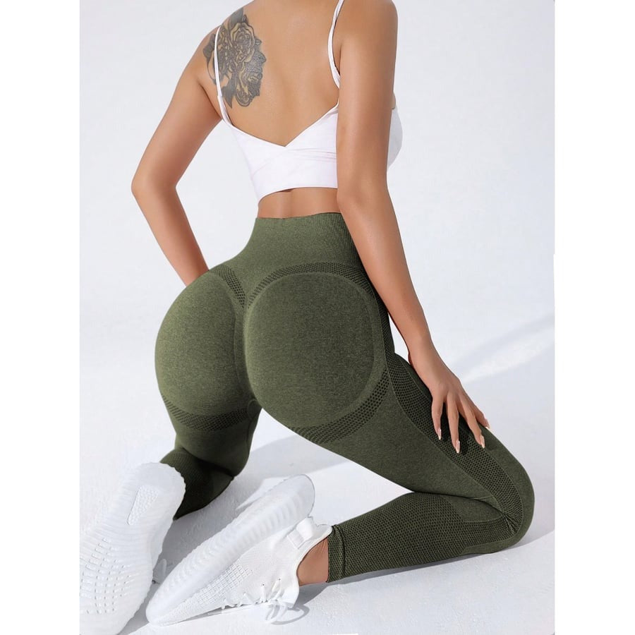 BREEHER Women's Fitness High Waist Hip Lifting Leggings