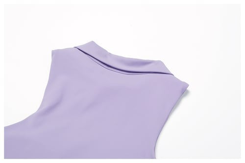 BREEHER Lapel vest Ruched Skirt Two Piece Set Sports Suits