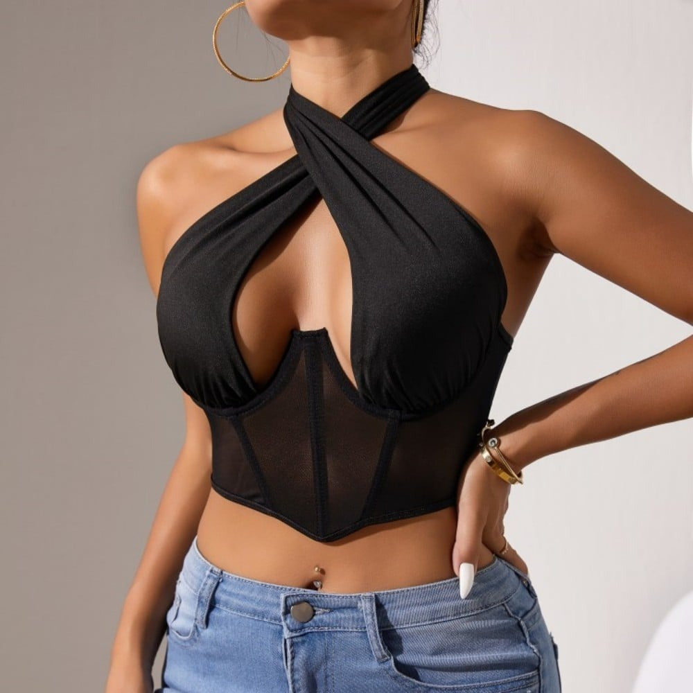 BREEHER Halter Neck Quick Drying Sports Bras